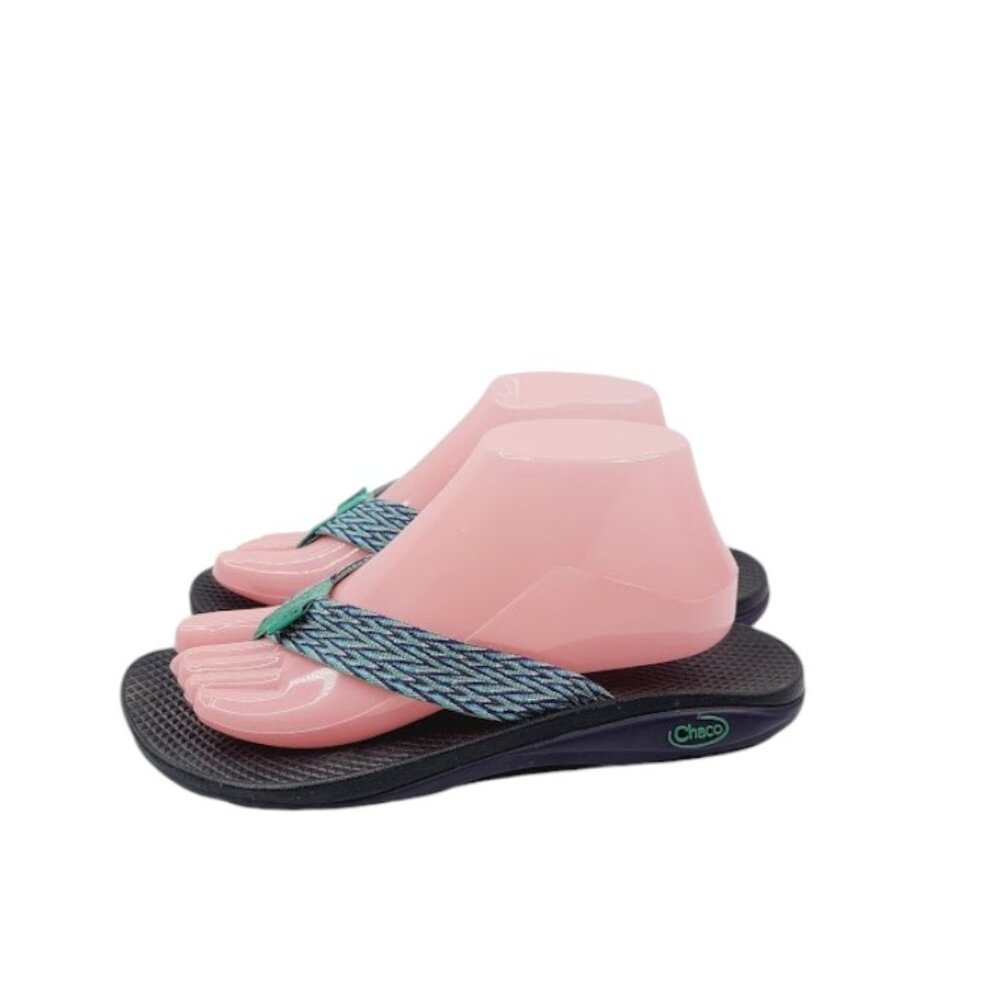 Olukai Women's Mint Green Ohana Abstract Beach Slip-On Flip-Flop Sandal Size 9